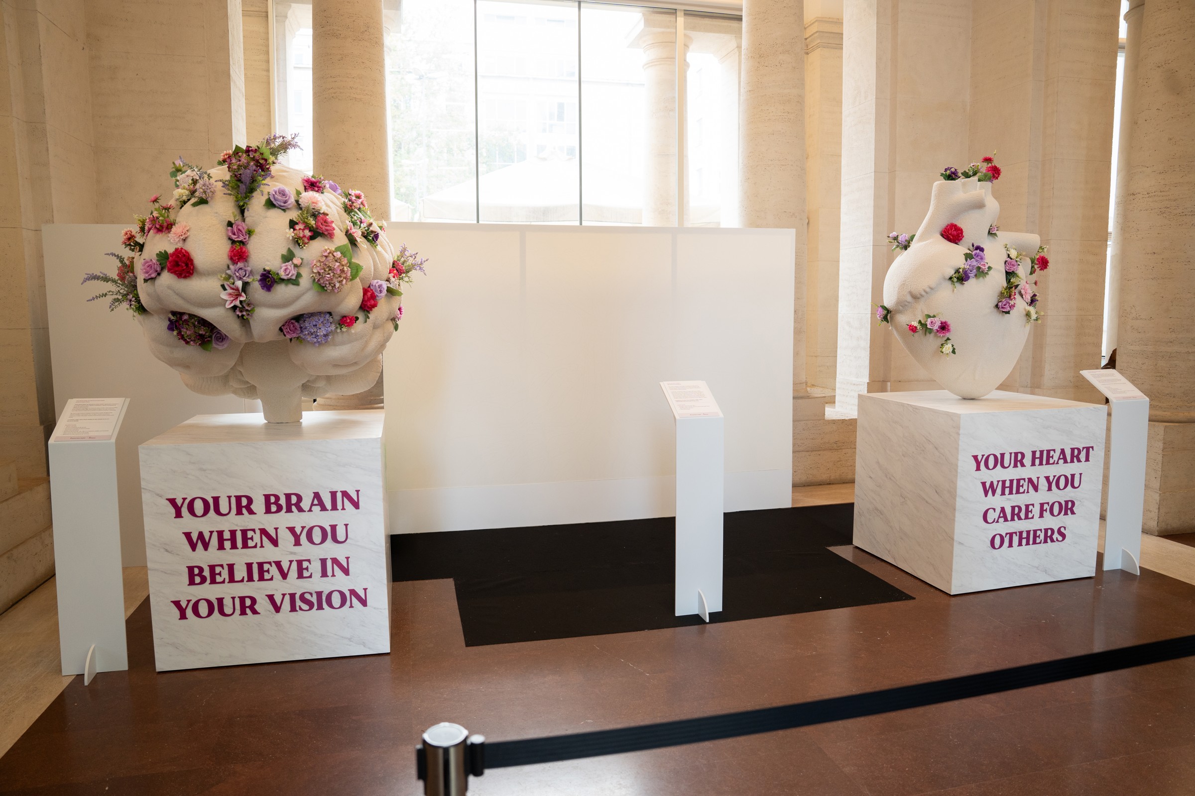 The Bridge Between Art and Science — installation view — Palazzo Merulana, Rome