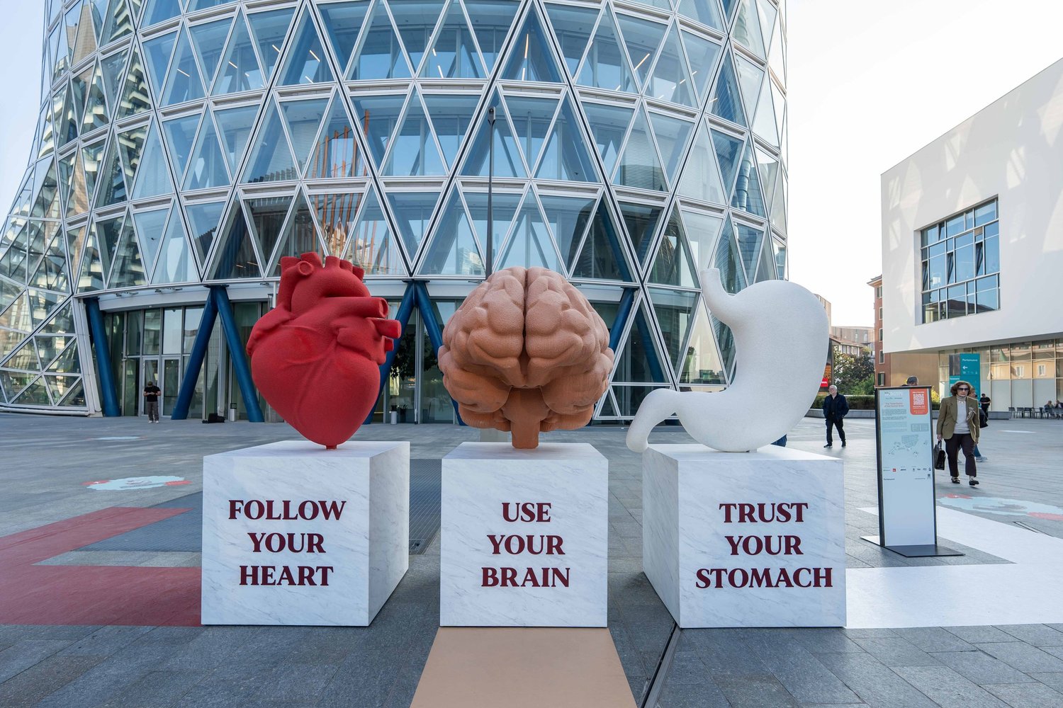 Follow Your Heart / Use Your Brain / Trust Your Stomach — Portanuova, Milan, view 2